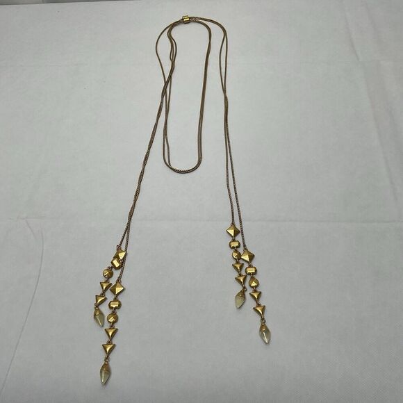 Stella & Dot Gold Long Necklace - Picture 8 of 8